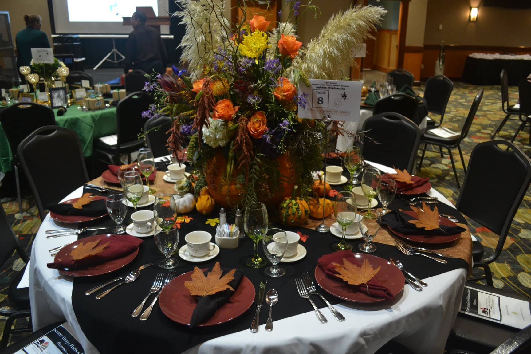 Past Leader's Banquet Table Decorations - Greater Grays Harbor